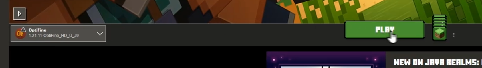 OptiFine profile in launcher